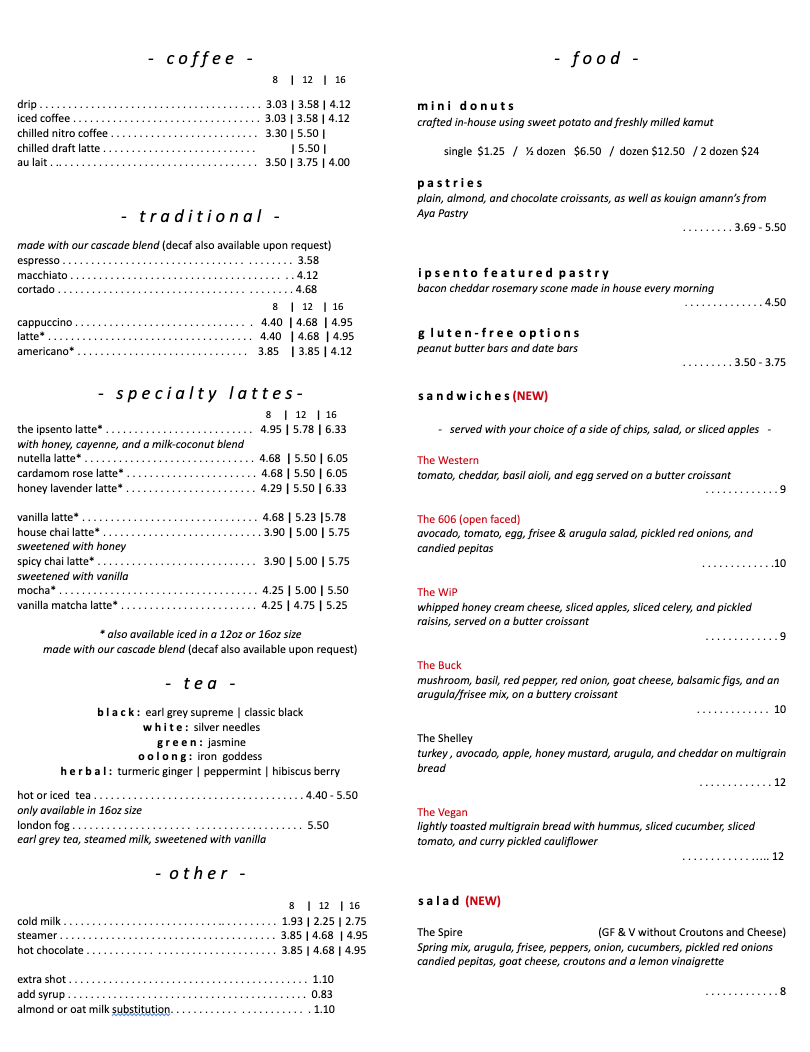 Ipsento 606 Menu - Image 2